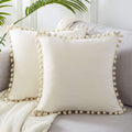 Ball ball lace pillow velvet solid color sofa short plush ball cushion cover (Copy)