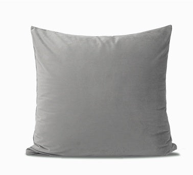 Premium Grey Silk Velvet Pillow