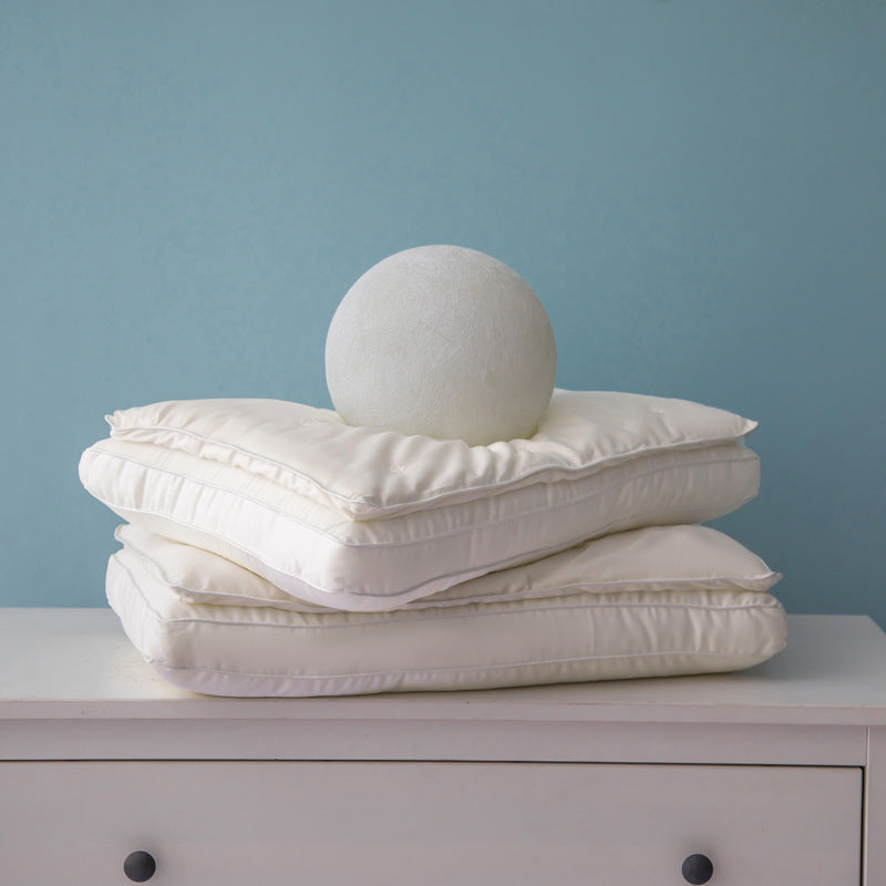 Class A Satin 60 Silk Soybean Fiber  Double-layer Three-dimensional Pillow Five-star Hotel High-end Pillow Core