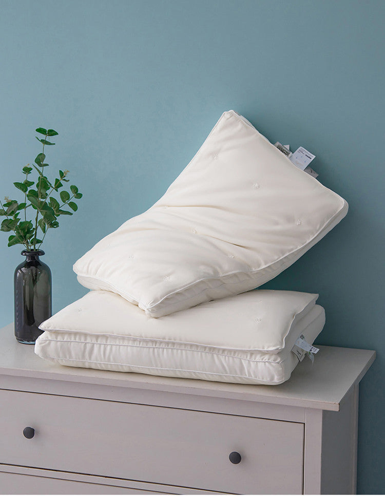 Class A Satin 60 Silk Soybean Fiber  Double-layer Three-dimensional Pillow Five-star Hotel High-end Pillow Core
