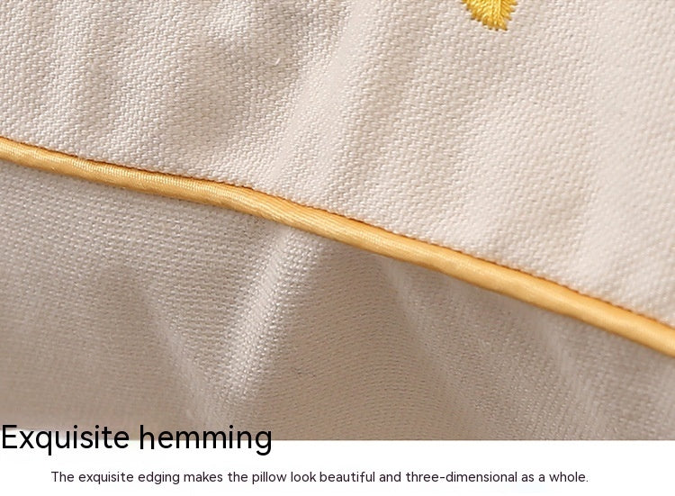 Flat Embroidery Silk Embroidered Cotton Canvas Pillow Pachira Macrocarpa Sofa (Copy)