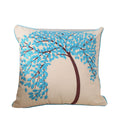 Flat Embroidery Silk Embroidered Cotton Canvas Pillow Pachira Macrocarpa Sofa (Copy)